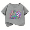 Kawaii Unicorn Shirt Design TShirt Printed T Shirt Girls Summer Clothes Short Sleeve Tops TShirts Cute Kids Clothing