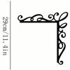 Vintage Forged Iron Wall Art with Scroll Patterns Durable Handcrafted Metal Decor for Home Christmas Gift