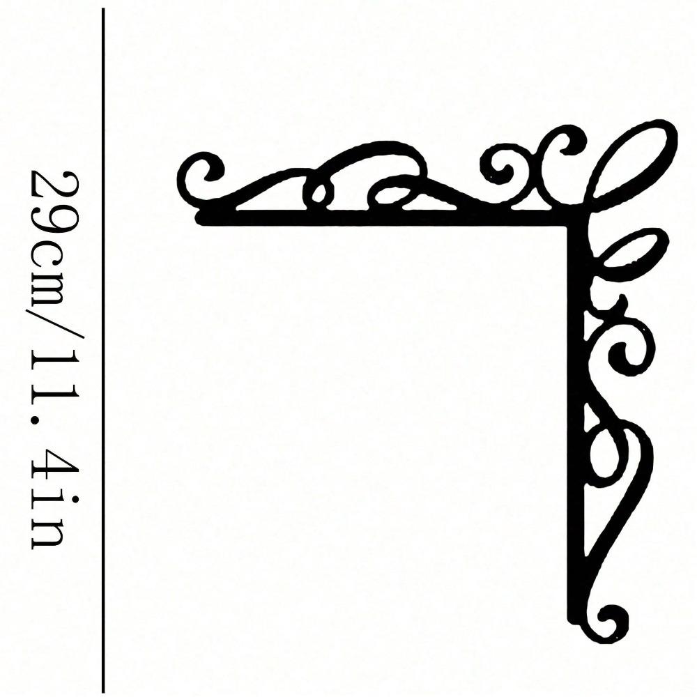 Vintage Forged Iron Wall Art with Scroll Patterns Durable Handcrafted Metal Decor for Home Christmas Gift
