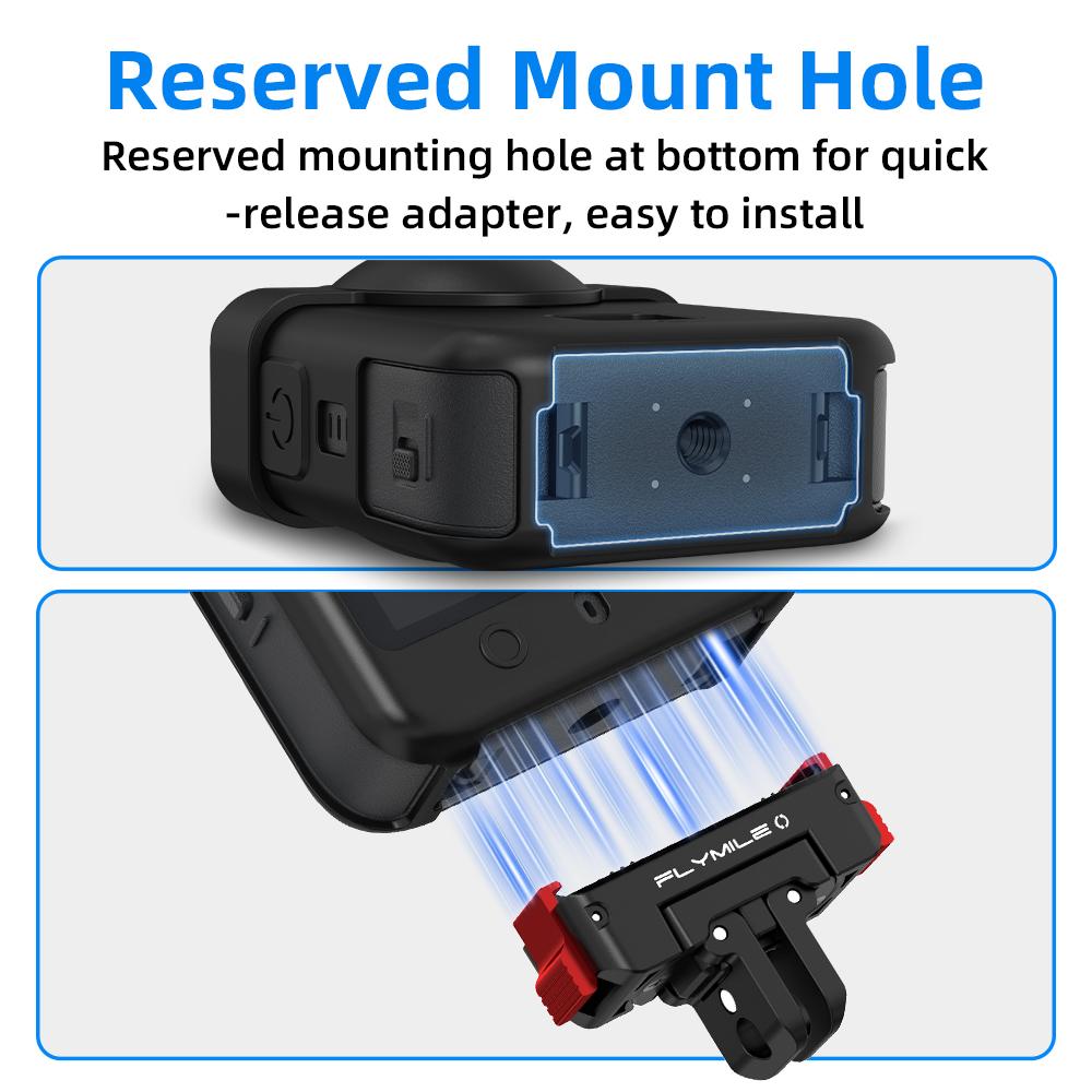 Flymile Silicone Cover for DJI OSMO 360 II Protective Case Lens Protector Scratch-Resistant Sleeve Cover for OSMO 360 Accesssory