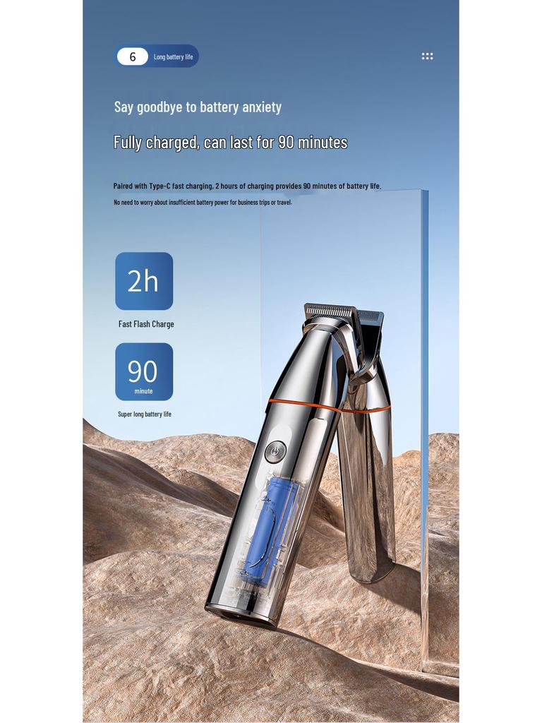 Multi-functional Men’s Electric Hair Clipper & Trimmer Set for Home & Salon Use