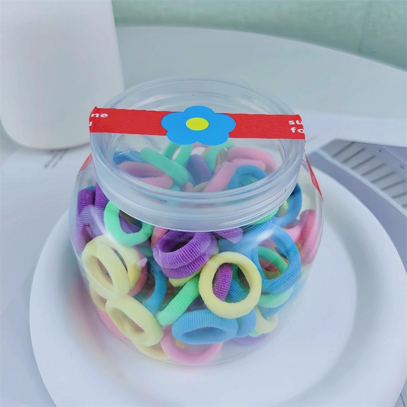 Cute Candy Color Hair Ties for Girls - Non-Damaging Rubber Bands & Towel Rings