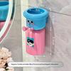 Punch-Free Wall Mounted Magnetic Toothbrush Cup Upside Down Holder for Hotel Bathroom Supplies