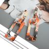 Rectangle Acrylic Hollow Statement Dangle Earrings for Women Girl Vintage Jewelry Ear Accessories