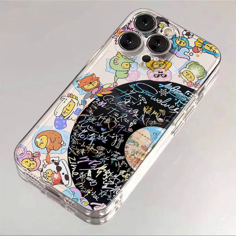 

Creative Graffiti Record Apple 17 Pro Max iPhone Case - Anti-Fall Soft Cover iPhone 12 Pro