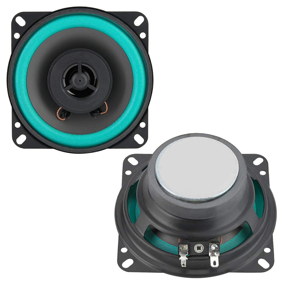 2pcs Car Audio Speakers 4 Inch 100W Car Audio Speakers Car Tweeter Car Speakers Vehicle Door Music Audio Speakers Black Green