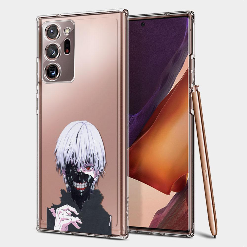 

Прозрачный чехол с изображением аниме «Токийский гуль» для Samsung Galaxy Note 10 Lite 20 Ultra 9 8 S21 Plus S20 FE S10 S9 S8, силиконовый чехол для телефона Samsung Note 20