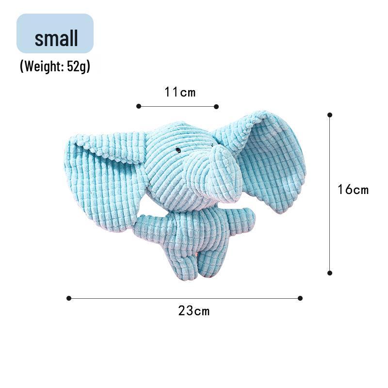 Durable Cartoon Elephant Teething Toy for Pets