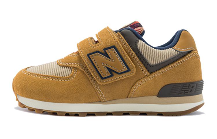 

New Balance NB 574 Comfortable Cushioning Abrasion Resistant Breathable Low top Kids Running Shoes Dark Brown Kids YV574HMI 32.5