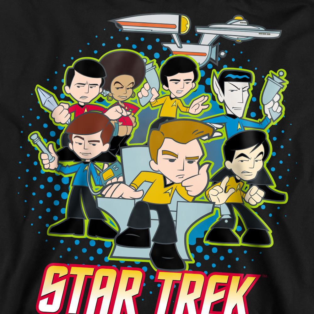 Star Trek Quogs Unisex-Collage-Sweatshirt für Erwachsene