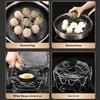 Egg Steamer Rack Circular Waves Food Contact Safe Stainless Steel Multifunctional Steaming Holder for Baby Food Cooking