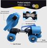 Children's Double Row Four-Wheel Roller and Ice Skates with Iron Blades – Hot Selling Cross-Border Gift