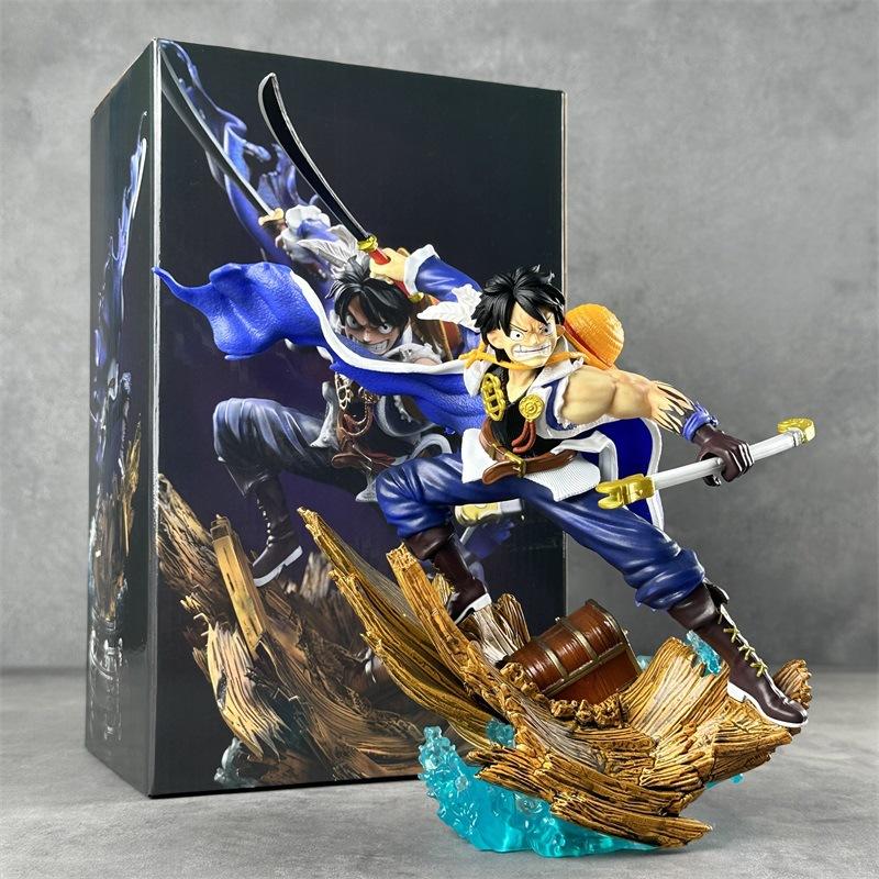 Cartoon One Piece Anime Figures GK Model Fantasy Luffy Combat Form Pvc Statue Doll Collectible Toy Room Decoration Child Gift