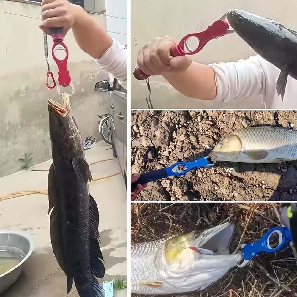Aluminum Zinc Zinc Alloy Fishing Lip Grip Long Handle Fishing Beak Grip Fish Controller  Recover Line