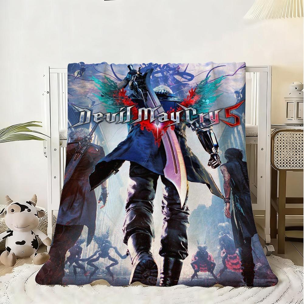 D-Devil M-May Cry-S Throw Flannel Fluffy Soft Blanket Warm Skin-Friendly Throw For Sofa Bed Office Nap Winter
