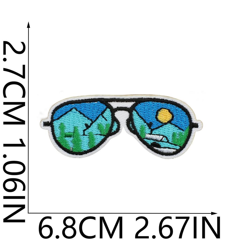 Cactus Car Embroidery Cloth Sticker Jacket Decoration Wave Patch Sticker Butterfly Computer Embroidery Label Flower Stamp Ironing