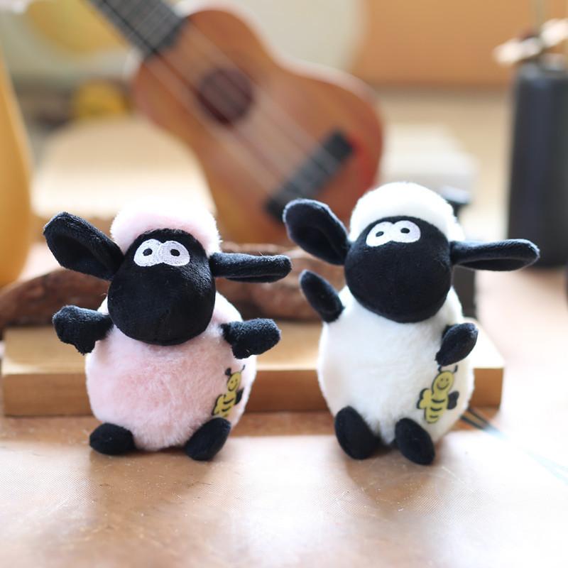 Adorable Plush Sheep Keychain Soft And Fluffy Bag Charm Cute Toy Doll