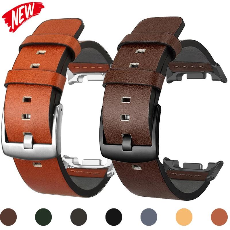 New Leather Band for Samsung Galaxy Watch 8/8 Classic 46mm Business Strap for Galaxy Ultra 2025/7 47mm Smartwatch Sport Bracelet