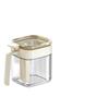 Moisture-Proof Glass Seasoning Jar Set with Spoon and Salt Separation