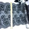( 3 Colors) 23.5cm wide Elastic Eyelash Fabric Lace, Chantilly Spandex Mesh Lace Fabric for Lingerie, Bra, Underwear, Garment, Sewing & Crafting