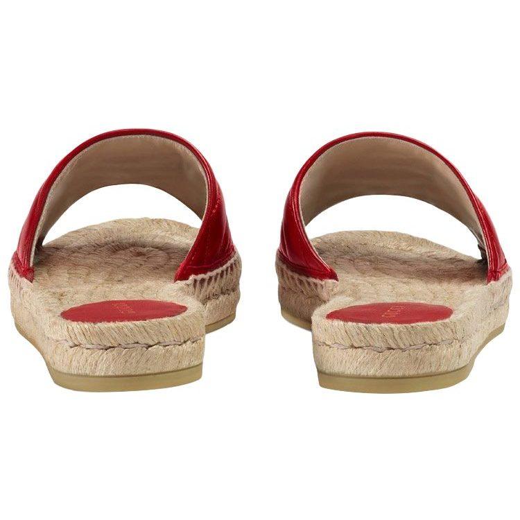 Gucci Slide Slippers Women's Furong Red 573028 BKO00 6433