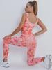 Stylish Tie-Dye Yoga Apparel: Women's Backless Tops, Yoga Vests, Running Pants, Sports Bras, and Fitness Outfits for Summer.
