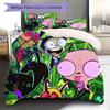 Invaderzim Pattern Bedding Quilt Set Quilt Cover Pillowcase Home Decoration Birthday Gift (1 * Duvet Cover + 2 * Pillowcase, Without Core)