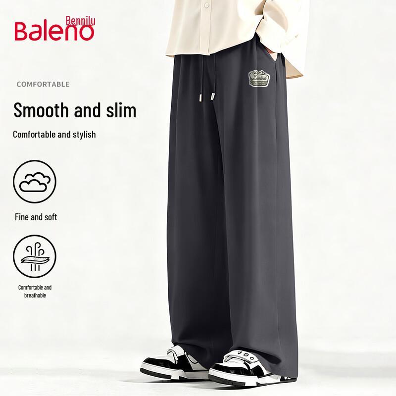 Baleno Men s American Style Loose Wide-Leg Casual Pants L