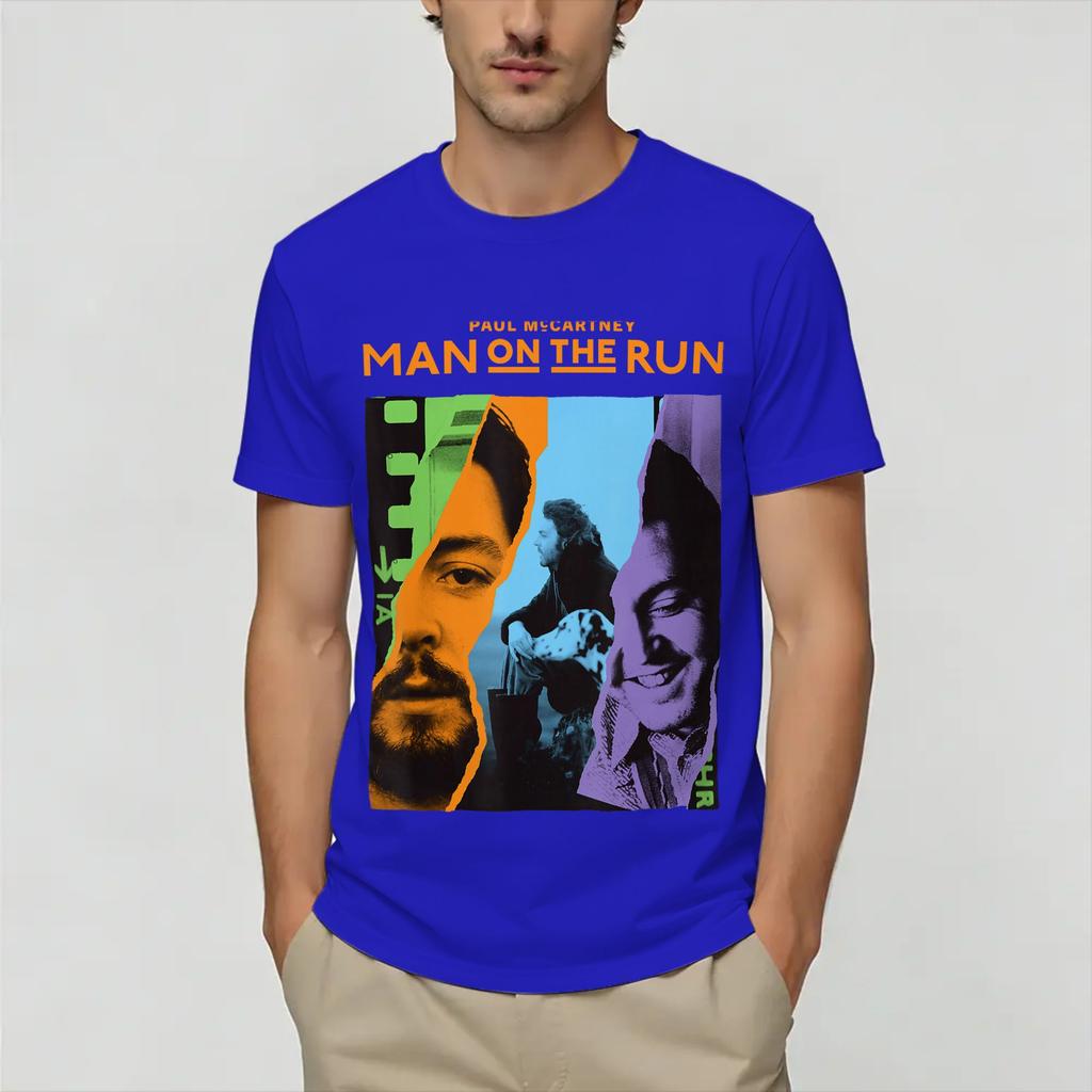 Unisex Vintage Paul McCartneys T Shirts Cotton Clothes Vintage Short Sleeve O Neck Tee Shirt Printed TShirts