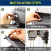 Space Saving Stainless Steel Pressure Washer Accessory Holder Wall Mount Storage Rack for Guns Foam Cannons Nozzles