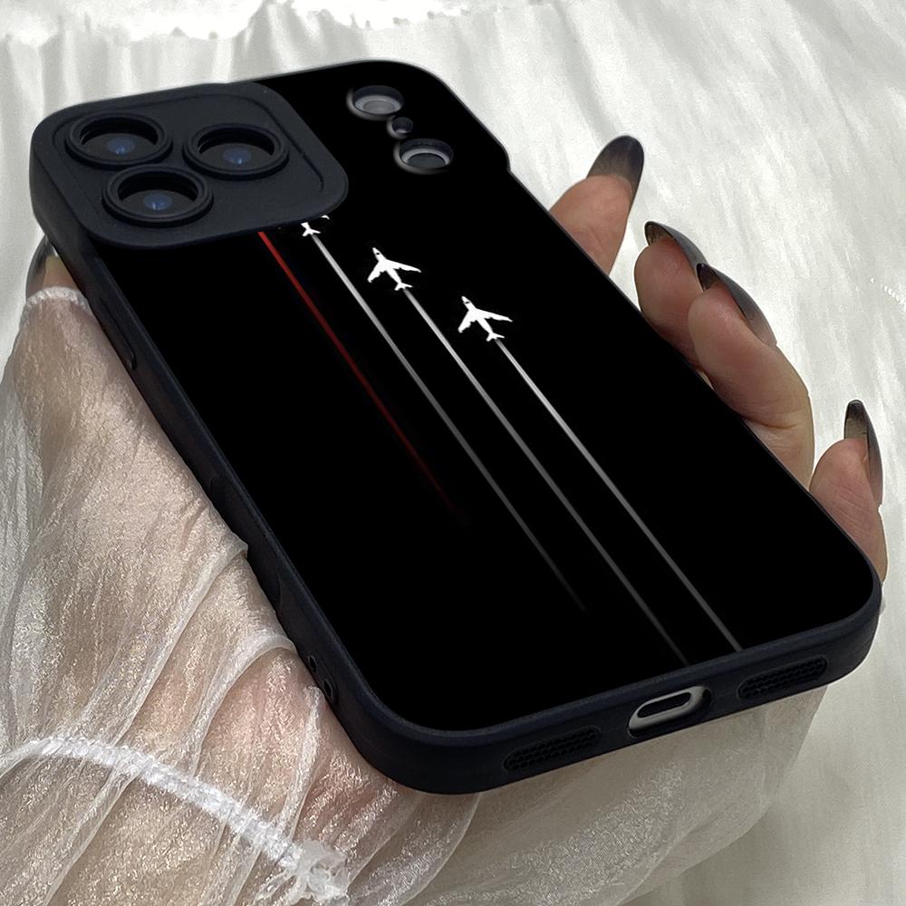 M262 Airplane Route Art Angel Eyes Soft Phone Cases for iPhone Samsung Galaxy Xiaomi Rdemi Huawei Honor Infinix Realme OPPO Vivo All Model TPU Case