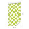 Wallpaper Casual Checkerboard Lime and White 50x1000