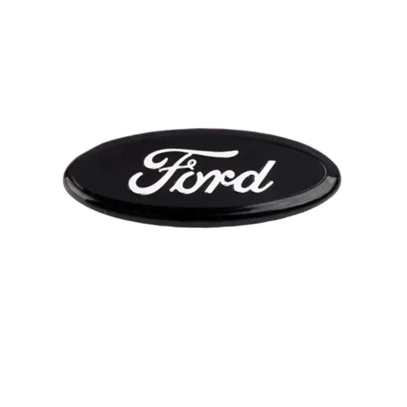 Sticker For Ford MK4 Taurus Escape Ecosport Edge Focus Ranger Mondeo Fiesta Kuga Fusion 58x22mm Alloy Car Steering Wheel Emblem
