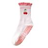 Cotton Pilates Socks Breathable Cherry Embroidery Socks New Yoga Socks