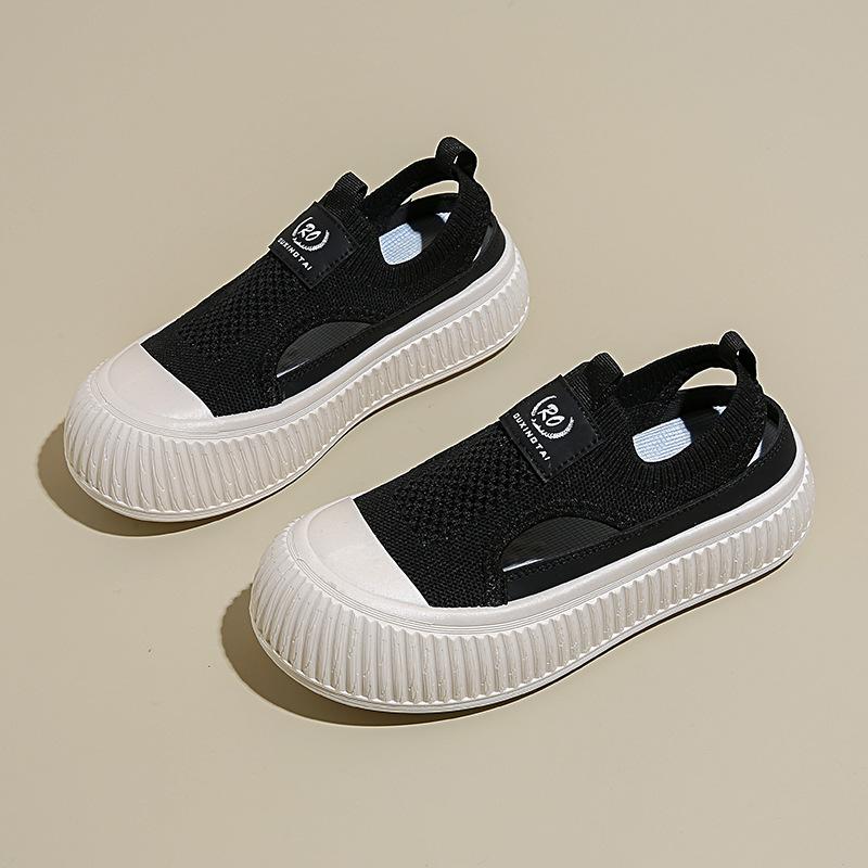 

2025 summer new ins breathable little white shoes female tide students platform muffin shoes casual board shoes street shot XT130 35