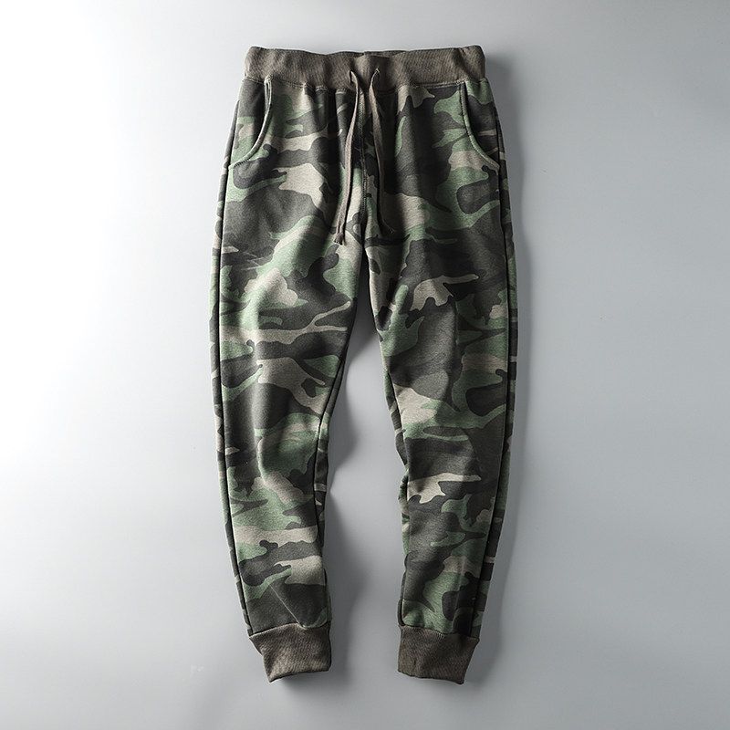 Cattle Goods Camouflage Export Original Casual Sports Pants Green camouflage 3XL