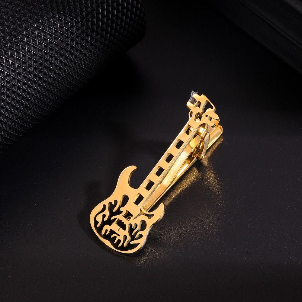 Instrument Music Note Tie Pin Treble Clef Piano Necktie Buckle Guitar Tie Clip  Concert Accessories