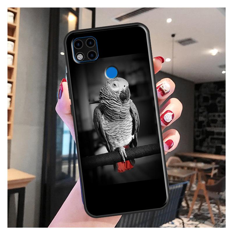 

Чехол для телефона Xiaomi Redmi Note 11 Pro с африканским серым попугаем для Redmi 9T 9A 9C 9S 10S Note 9 10 Pro, задняя крышка Redmi 7