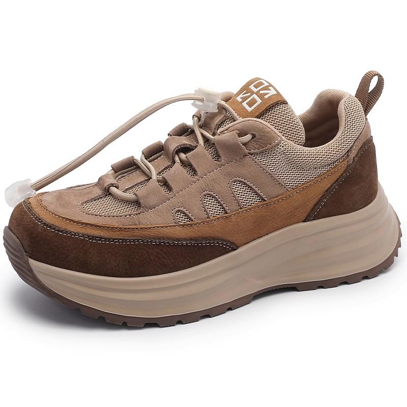 

Модные весенне-осенние легкие кроссовки на мягкой подошве, женские, из натуральной кожи, в стиле ретро, спортивные, для путешествий, трендовые, крутые, красные, повседневные 40