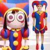 Anime The Amazing Digital Circus Pomni Cosplay Costume Uniform Jumpsuit Hat Bodysuit Human for Adult Kids Costume Cartoon Dress