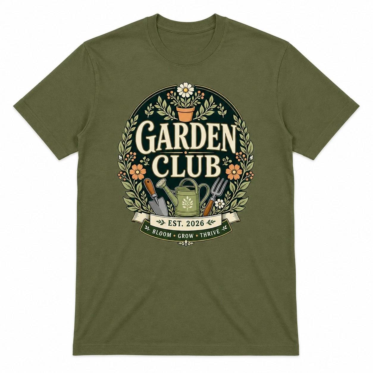 Mens Garden Club T Shirt Gardening Gift Gardener Allotment Tee Dad Grandad M