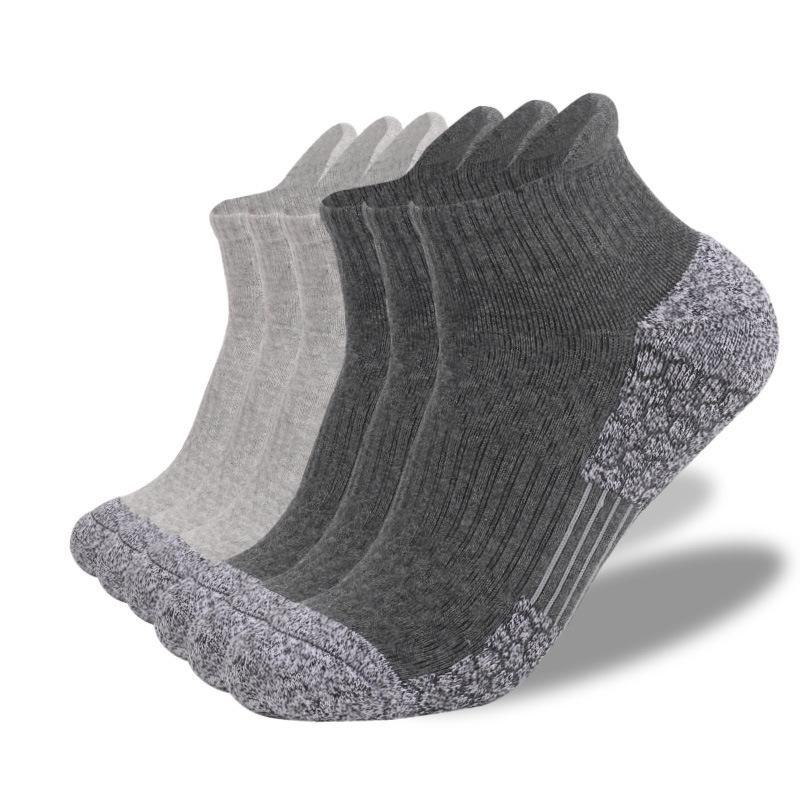 

6 пар уличных спортивных носков для бега, плотные полотенца с нижней подушкой, впитывающие пот, компрессионные альпинистские прогулочные носки S US 3-5 EU 35-38