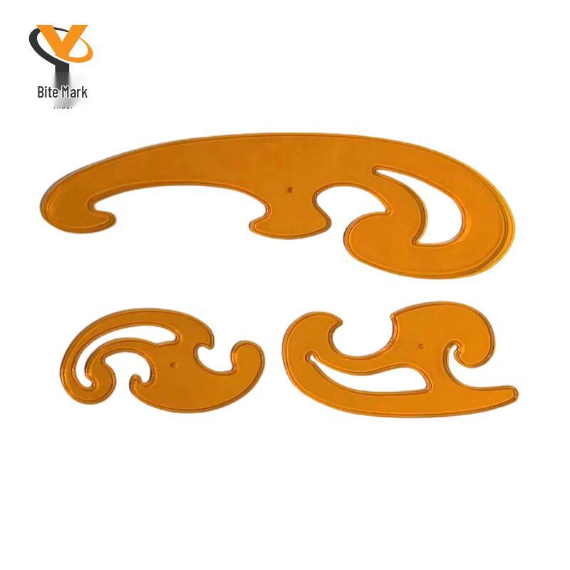 3-Piece French Curve Ruler Set