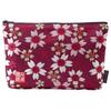 Senshishuin Nishijin Brocade Stamp Book Case Edo Purple Cherry Blossom Design Pouch/Shrine (Lined) (Large)