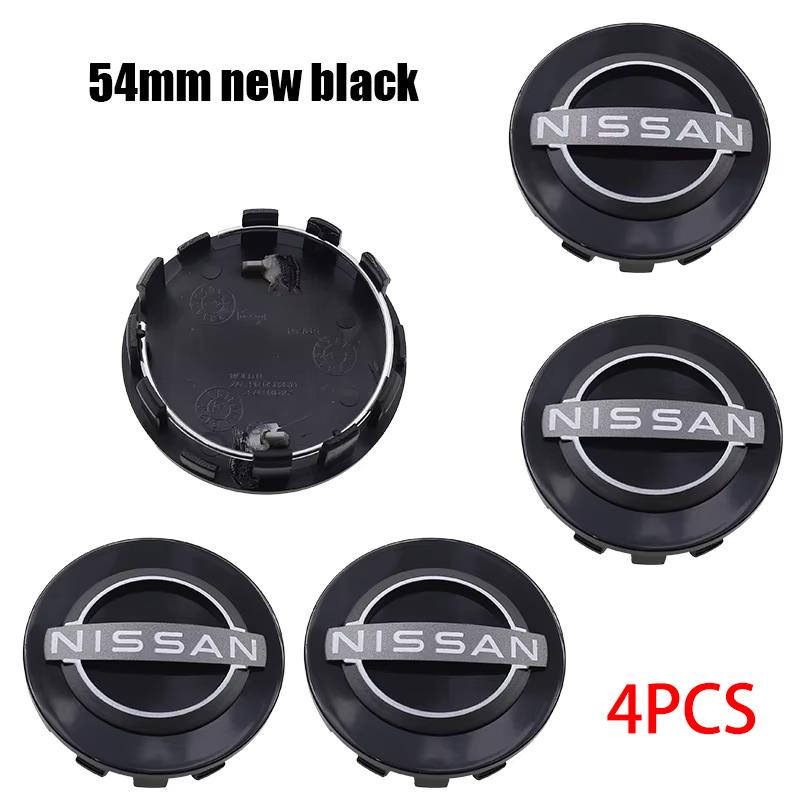 54mm/63mm Neue 4 Stück Auto Radnabenkappen Abdeckungen für Nissan Tiida Sentra X Trail T32 Qashqai J10 J11 Leaf Juke Teana