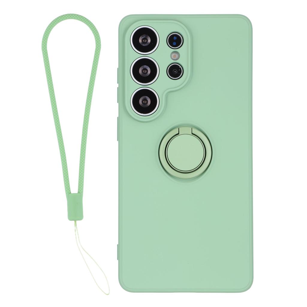 Für Samsung Galaxy S26 Ultra Silikonhülle mit Riemenring Ständer Handyhülle