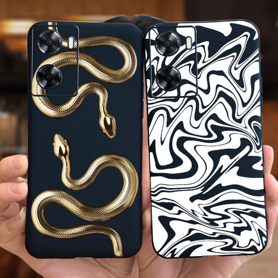 For OPPO A57 4G CPH2387 Case For OPPO A77 5G CPH2339 Soft Silicone Flower Phone Cover For OPPO A77S A57S A57e 2022 Funda TPU Bag