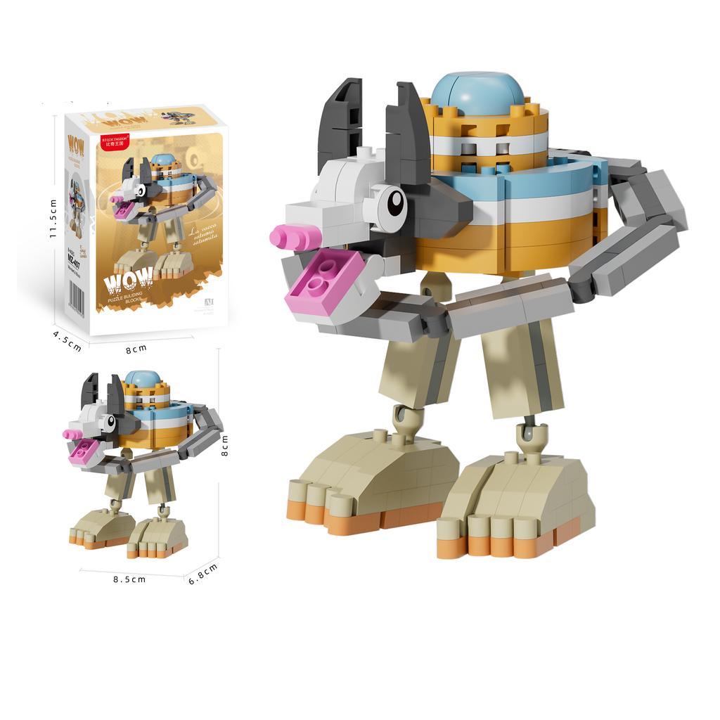 Funny Shark The Classic of Mountains and Seas Creative Building Blocks Action Fiqure Tralalerotralala TungTungTung Sahur Blocks