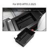 For Byd Atto 2   Center Console Armrest Storage Box Under Console Organizer Tray Cup Holder Cover Car Accessories