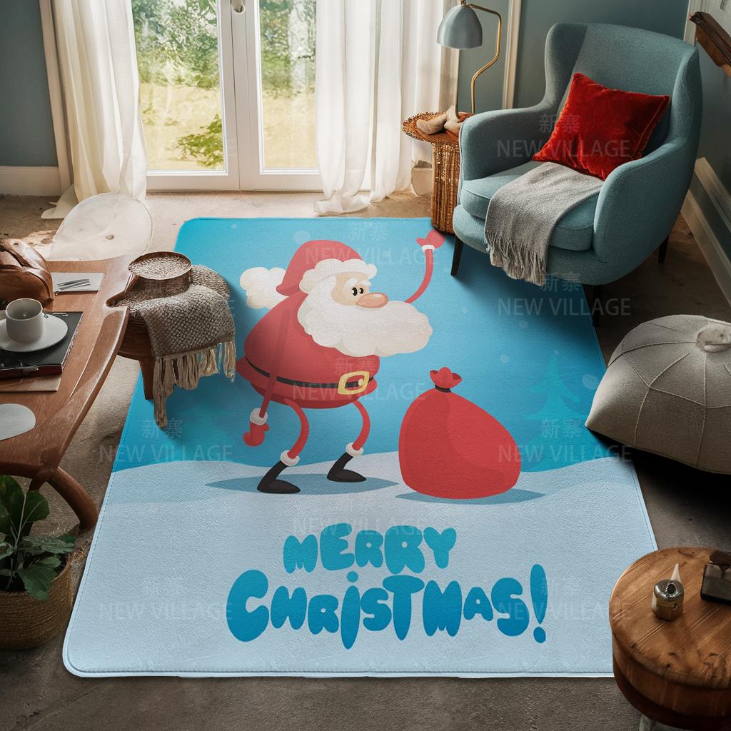 Koberec ke vchodu do domu Rohožka ke dveřím do domu Obývací pokoj Vana Koupelna Protiskluzové koberce s absorpcí vody vana Veselé Vánoce zima